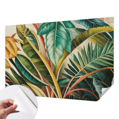 Dekoracyjna fototapeta na ścianę Egzotyczne liście