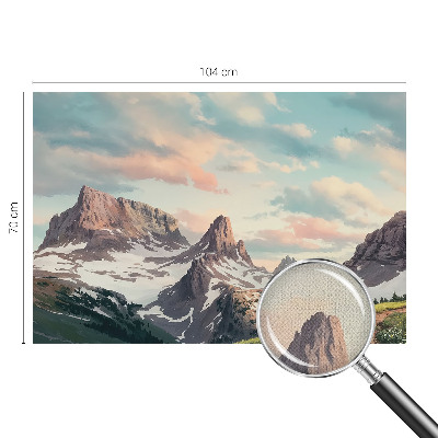 Fototapeta samoprzylepna z nadrukiem z motywem górskiej panoramy