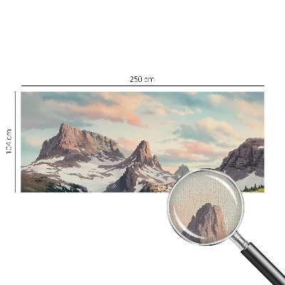 Fototapeta samoprzylepna z nadrukiem z motywem górskiej panoramy