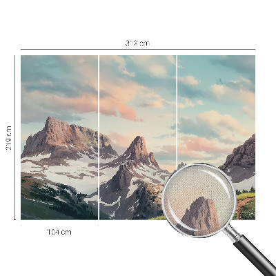 Fototapeta samoprzylepna z nadrukiem z motywem górskiej panoramy