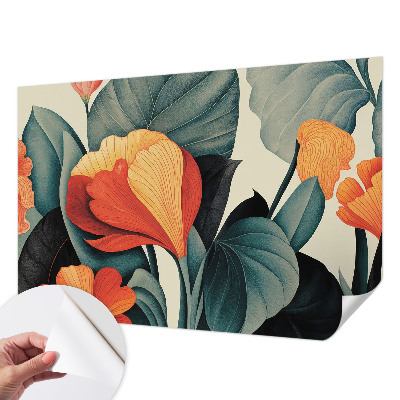 Fototapeta samoprzylepna z nadrukiem Kolorowe kwiaty