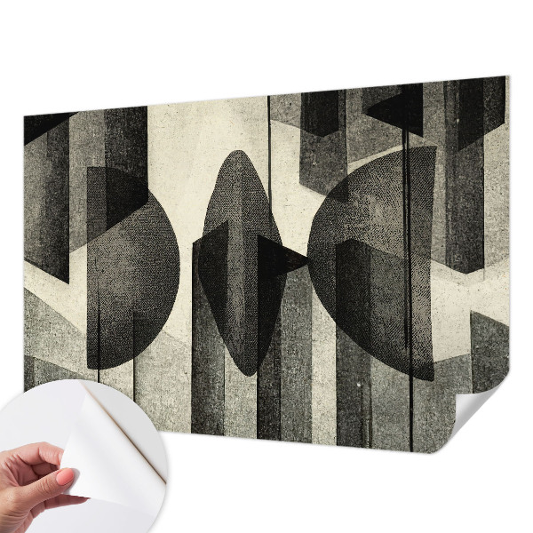 Dekoracyjna fototapeta na ścianę z motywem geometrycznych kształtów