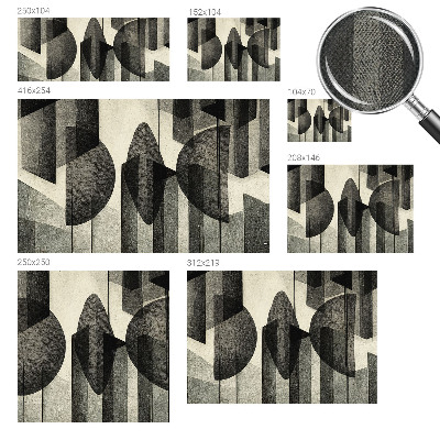 Dekoracyjna fototapeta na ścianę z motywem geometrycznych kształtów