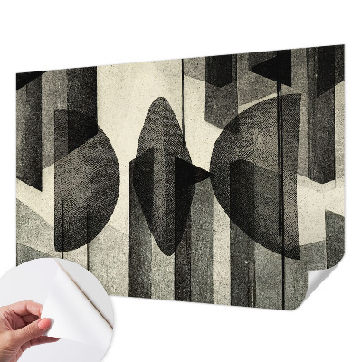 Dekoracyjna fototapeta na ścianę z motywem geometrycznych kształtów