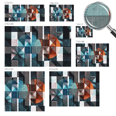 Fototapeta samoprzylepna do sypialni z abstrakcyjnymi formami