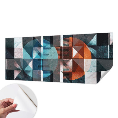 Fototapeta samoprzylepna do sypialni z abstrakcyjnymi formami