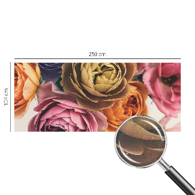 Fototapeta samoprzylepna do sypialni z motywem kolorowych róż