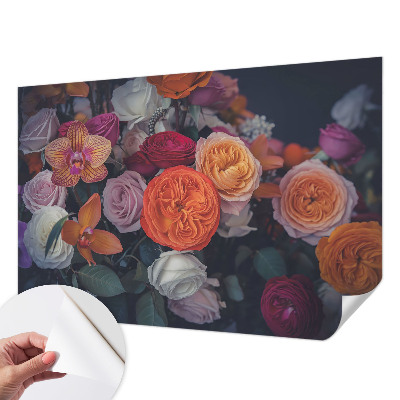 Tapeta fotograficzna z motywem kolorowego bukietu
