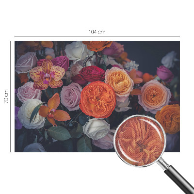 Tapeta fotograficzna z motywem kolorowego bukietu