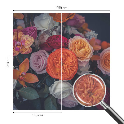 Tapeta fotograficzna z motywem kolorowego bukietu