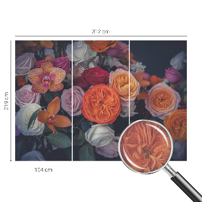Tapeta fotograficzna z motywem kolorowego bukietu