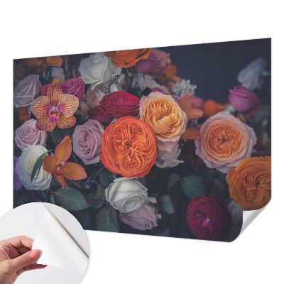 Tapeta fotograficzna z motywem kolorowego bukietu