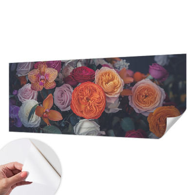 Tapeta fotograficzna z motywem kolorowego bukietu