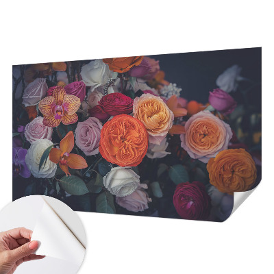 Tapeta fotograficzna z motywem kolorowego bukietu