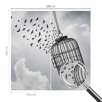 Tapeta fotograficzna samoprzylepna z motywem fruwających ptaków