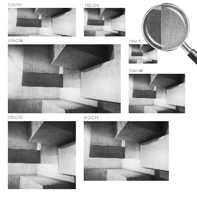 Fototapeta samoprzylepna z nadrukiem z motywem geometrycznych rzeźb