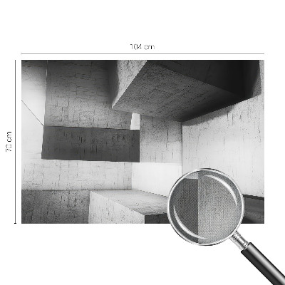 Fototapeta samoprzylepna z nadrukiem z motywem geometrycznych rzeźb