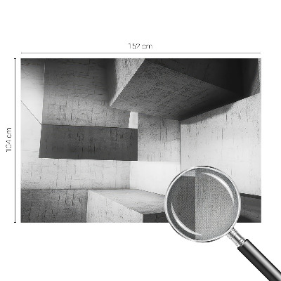 Fototapeta samoprzylepna z nadrukiem z motywem geometrycznych rzeźb