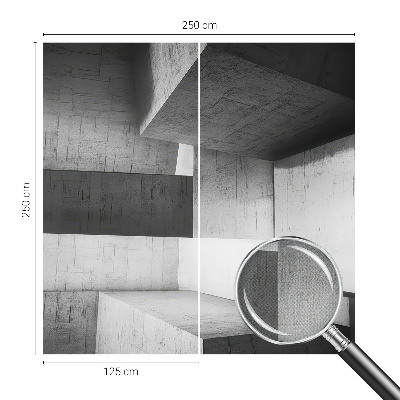 Fototapeta samoprzylepna z nadrukiem z motywem geometrycznych rzeźb