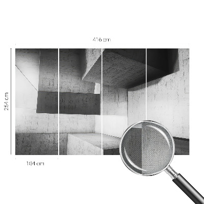 Fototapeta samoprzylepna z nadrukiem z motywem geometrycznych rzeźb