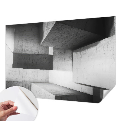 Fototapeta samoprzylepna z nadrukiem z motywem geometrycznych rzeźb