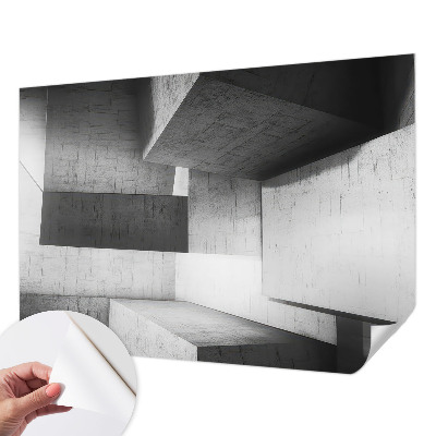Fototapeta samoprzylepna z nadrukiem z motywem geometrycznych rzeźb