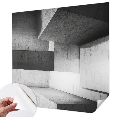 Fototapeta samoprzylepna z nadrukiem z motywem geometrycznych rzeźb