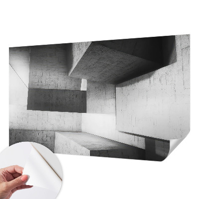 Fototapeta samoprzylepna z nadrukiem z motywem geometrycznych rzeźb