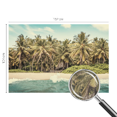 Nowoczesna fototapeta do salonu z motywem plaży tropikalnej