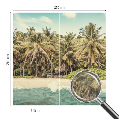 Nowoczesna fototapeta do salonu z motywem plaży tropikalnej