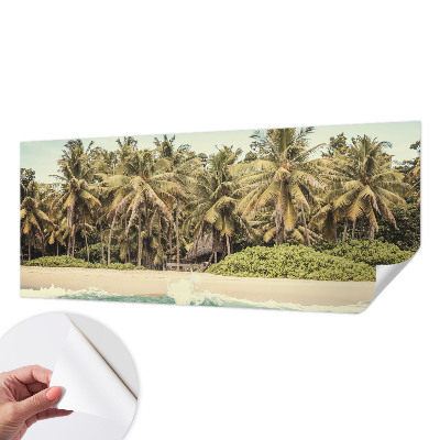 Nowoczesna fototapeta do salonu z motywem plaży tropikalnej