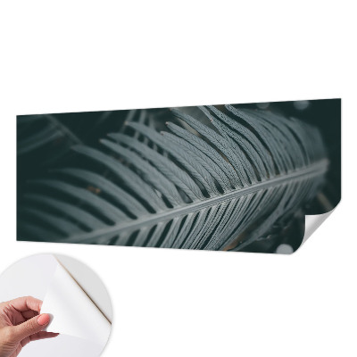 Dekoracyjna fototapeta na ścianę z motywem zielonego liścia
