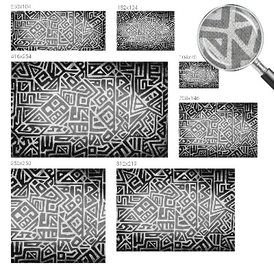 Tapeta fotograficzna samoprzylepna z geometrycznym labiryntem