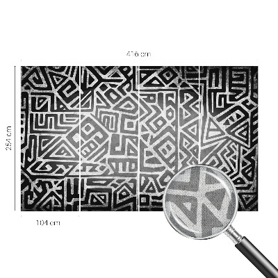 Tapeta fotograficzna samoprzylepna z geometrycznym labiryntem