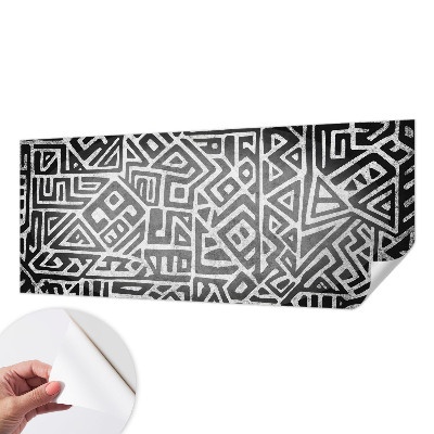Tapeta fotograficzna samoprzylepna z geometrycznym labiryntem
