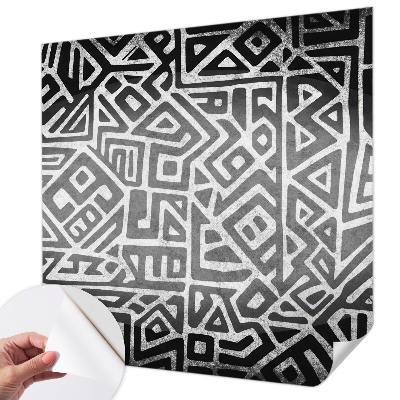 Tapeta fotograficzna samoprzylepna z geometrycznym labiryntem
