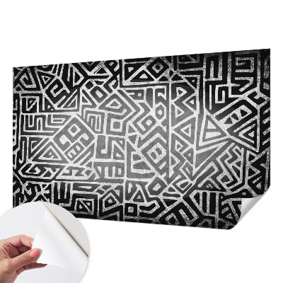 Tapeta fotograficzna samoprzylepna z geometrycznym labiryntem