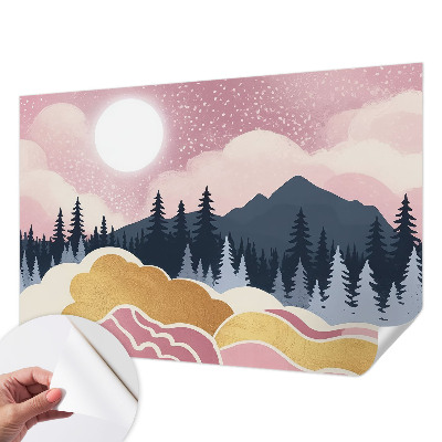 Fototapeta samoprzylepna do sypialni Różowy zachód