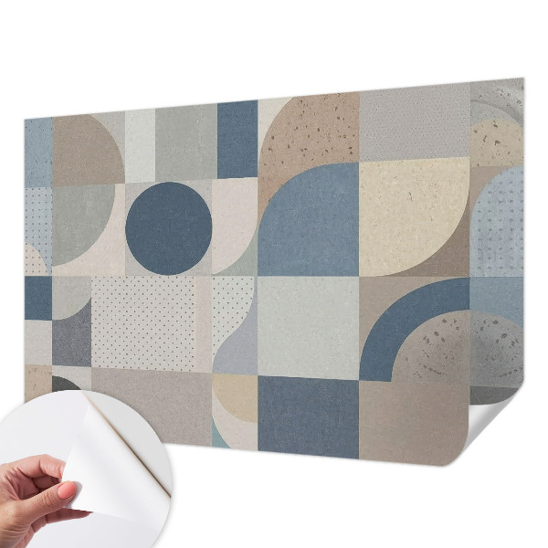 Tapeta fotograficzna z geometrycznym wzorem mozaiki