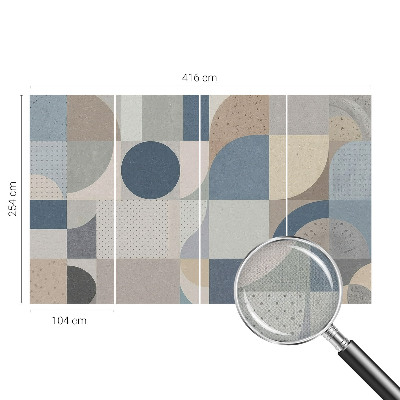 Tapeta fotograficzna z geometrycznym wzorem mozaiki