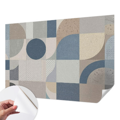 Tapeta fotograficzna z geometrycznym wzorem mozaiki