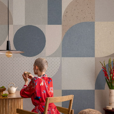 Tapeta fotograficzna z geometrycznym wzorem mozaiki