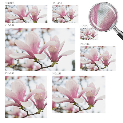 Fototapeta samoprzylepna do sypialni z motywem kwitnących magnolii