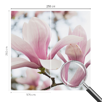 Fototapeta samoprzylepna do sypialni z motywem kwitnących magnolii