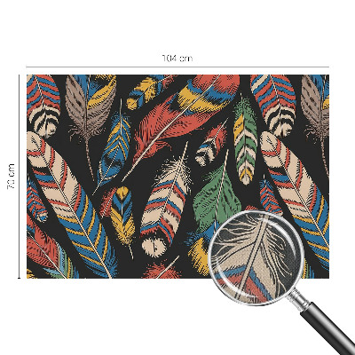 Fototapeta na ścianę z motywem barwnych piór