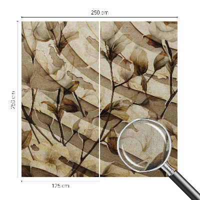Dekoracyjna fototapeta na ścianę z klasycznym motywem florystycznym