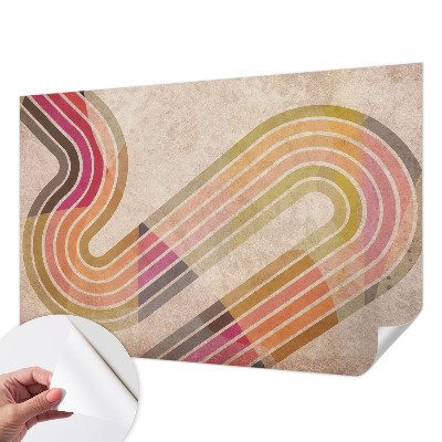 Fototapeta na ścianę z geometrycznym wzorem składającym się z linii