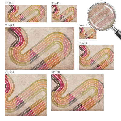 Fototapeta na ścianę z geometrycznym wzorem składającym się z linii