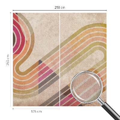 Fototapeta na ścianę z geometrycznym wzorem składającym się z linii