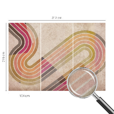 Fototapeta na ścianę z geometrycznym wzorem składającym się z linii